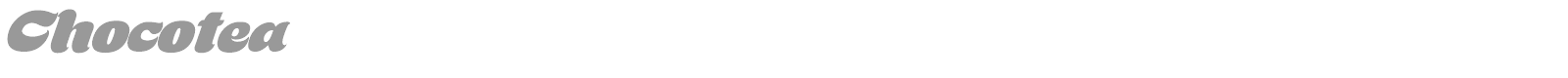 Chocotea font preview